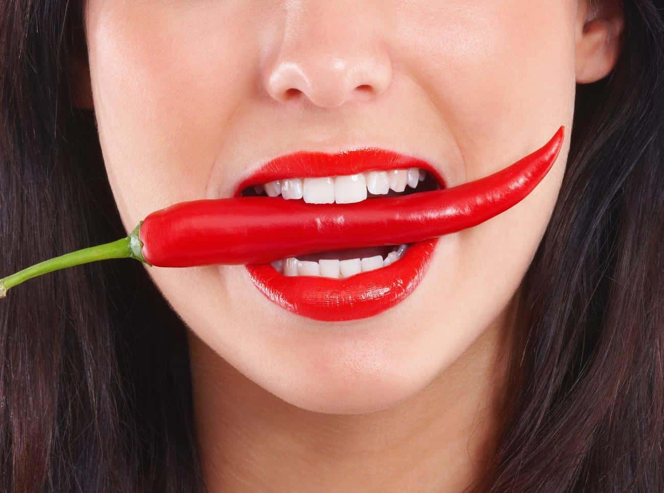 Close-up of a smile with immediate whitening results after treatment Dundee