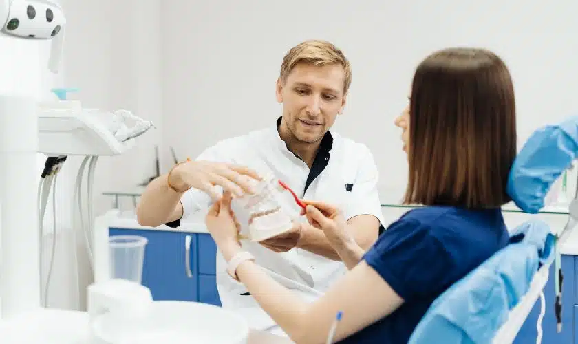 Teeth whitening consultation with a dental professional Dundee